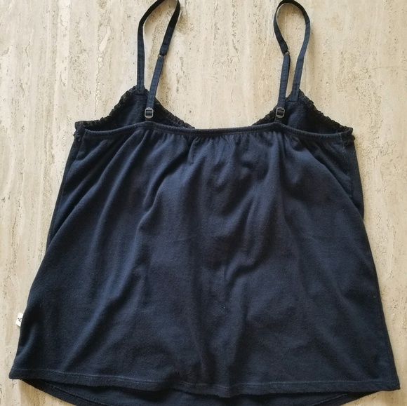 Hollister Front Ruffled Blue Tank Top Size Small - Picture 2 of 3